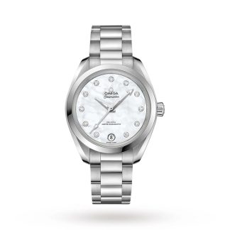 Omega Seamaster Aqua Terra 150M Dame 34 mm automatisk Co-Axial Diamond Dot Watch O22010342055001