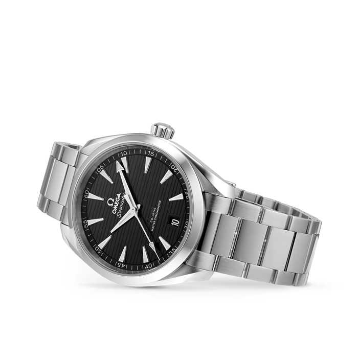 Omega Seamaster Aqua Terra 150M Mens Black Dial 41mm Automatic Co-Axial Watch O22010412101001 - Billede 2
