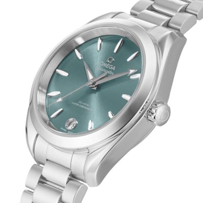 Omega Seamaster Aqua Terra 150m Co-Axial Master Chronometer 34mm Dameur Grøn O22010342010001 - Billede 5