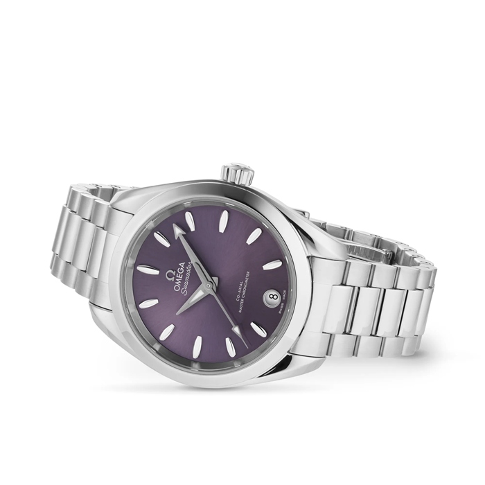 Omega Seamaster Aqua Terra 150m Co-Axial Master Chronometer 34mm Dameur Lilla O22010342010002 - Billede 2