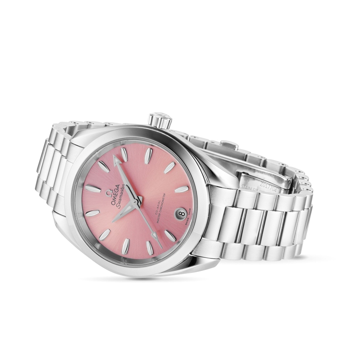 Omega Seamaster Aqua Terra 150m Co-Axial Master Chronometer 34mm dameur Pink O22010342010003 - Billede 5