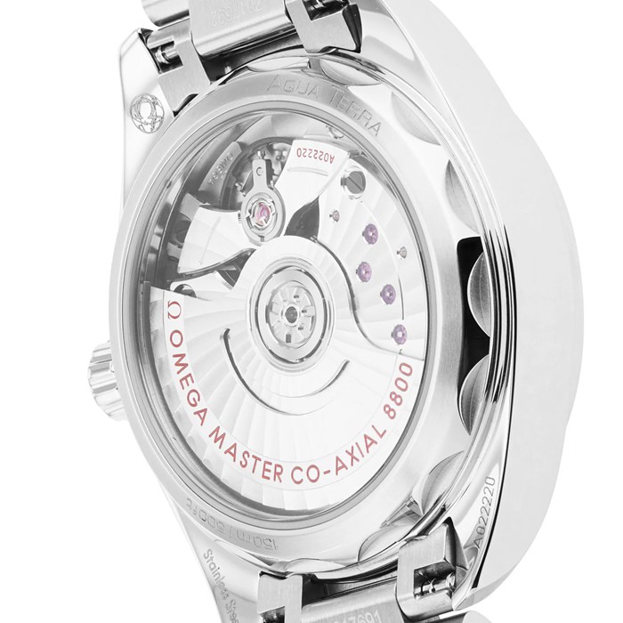 Omega Seamaster Aqua Terra 150m Co-Axial Master Chronometer 34mm dameur Sandstone O22010342009001 - Billede 4