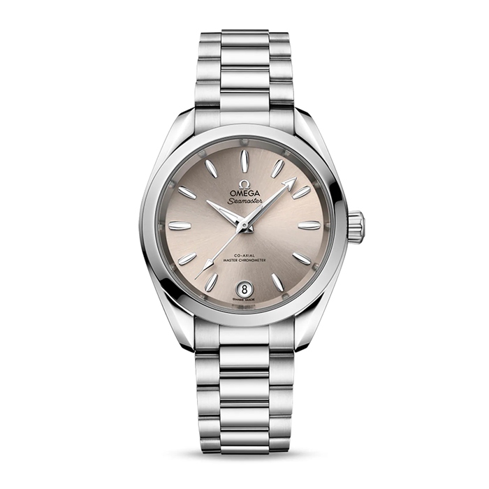 Omega Seamaster Aqua Terra 150m Co-Axial Master Chronometer 34mm dameur Sandstone O22010342009001
