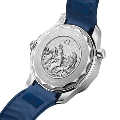 Omega Seamaster Diver 300M Co-Axial Master Chronometer 42mm Sommerblå O21032422003002 - Billede 4