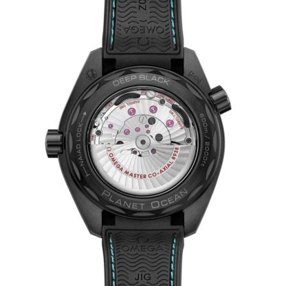 Omega Seamaster Planet Ocean 600M 45,5 mm herreur Sort keramik på gummirem Blå O21592462201006 - Billede 2