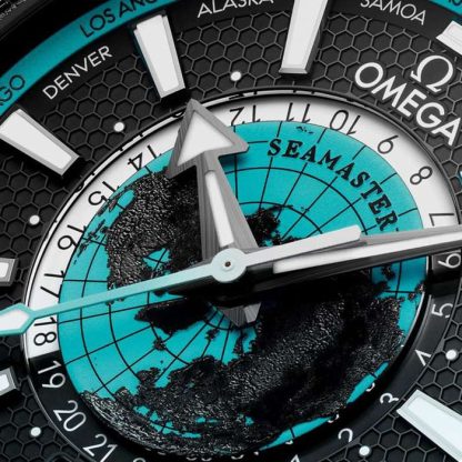 Omega Seamaster Planet Ocean 600M 45,5 mm herreur Sort keramik på gummirem Blå O21592462201006 - Billede 4