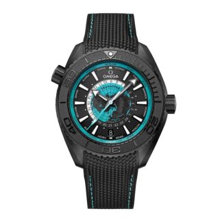 Omega Seamaster Planet Ocean 600M 45,5 mm herreur Sort keramik på gummirem Blå O21592462201006
