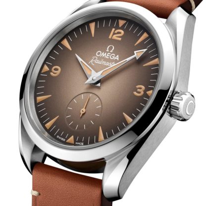Omega Seamaster Railmaster 38 mm herreur brunt læder O23512382013001 - Billede 3