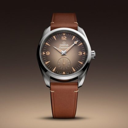 Omega Seamaster Railmaster 38 mm herreur brunt læder O23512382013001 - Billede 4