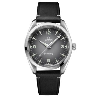 Omega Seamaster Railmaster 38 mm herreur grå læder O23512382006001