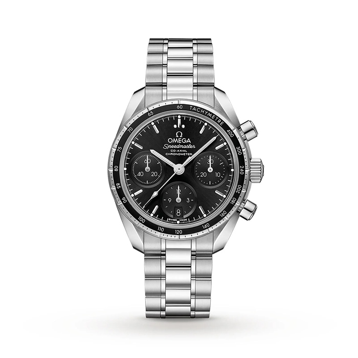 Omega Speedmaster 38mm Co-Axial Chronograph Automatic Watch O32430385001001