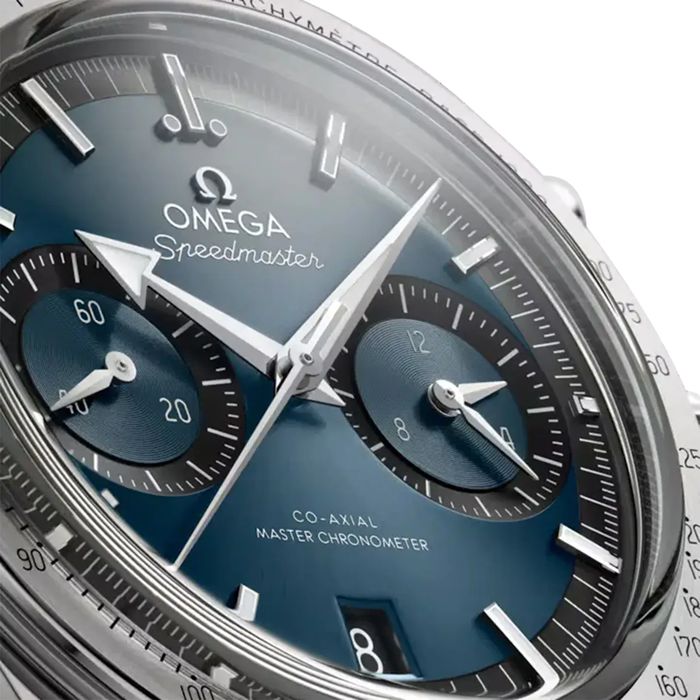 Omega Speedmaster 57 Co-Axial Master Chronometer Chronograph 40.5mm Herreur Blå O33210415103001 - Billede 4