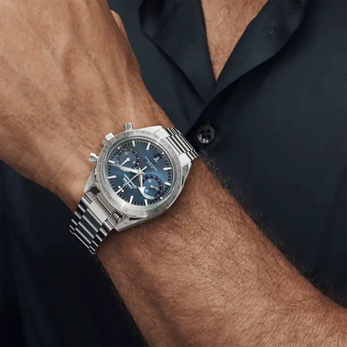 Omega Speedmaster 57 Co-Axial Master Chronometer Chronograph 40.5mm Herreur Blå O33210415103001 - Billede 5
