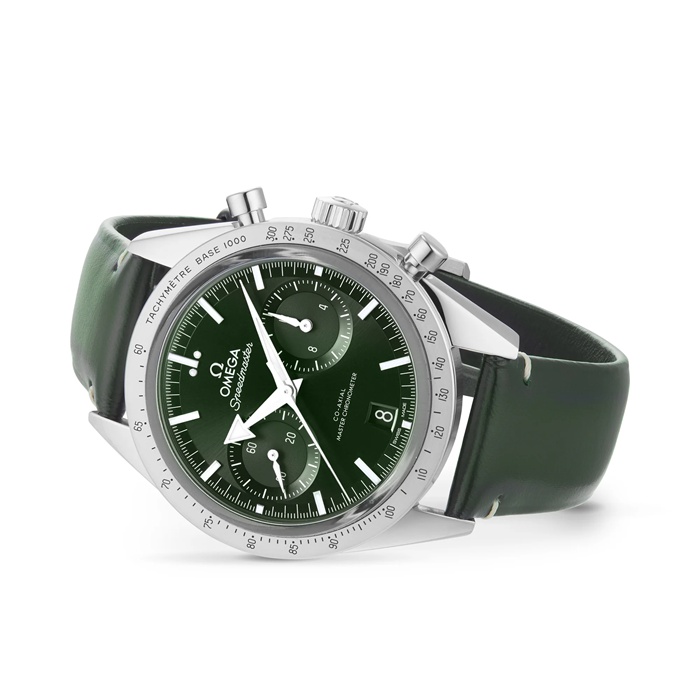 Omega Speedmaster 57 Co-Axial Master Chronometer Chronograph 40,5 mm herreur Grøn O33212415110001 - Billede 3