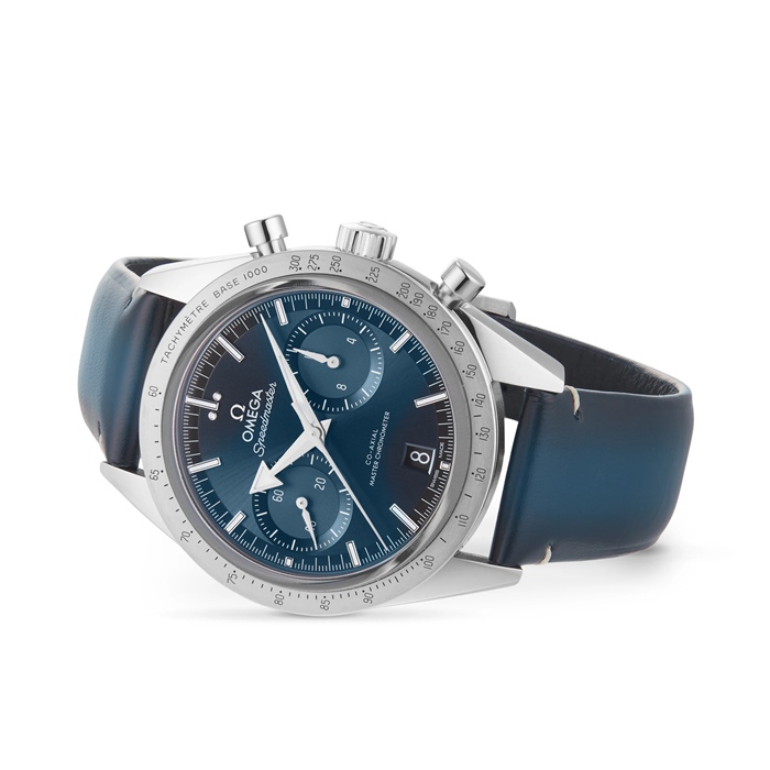 Omega Speedmaster 57 Co-Axial Master Chronometer Chronograph 40,5 mm herreur blå O33212415103001 - Billede 3