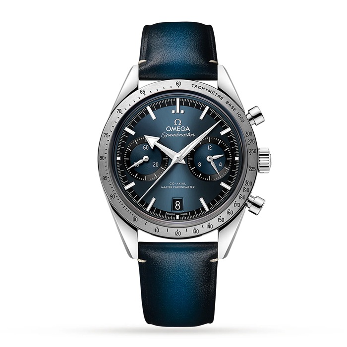 Omega Speedmaster 57 Co-Axial Master Chronometer Chronograph 40,5 mm herreur blå O33212415103001