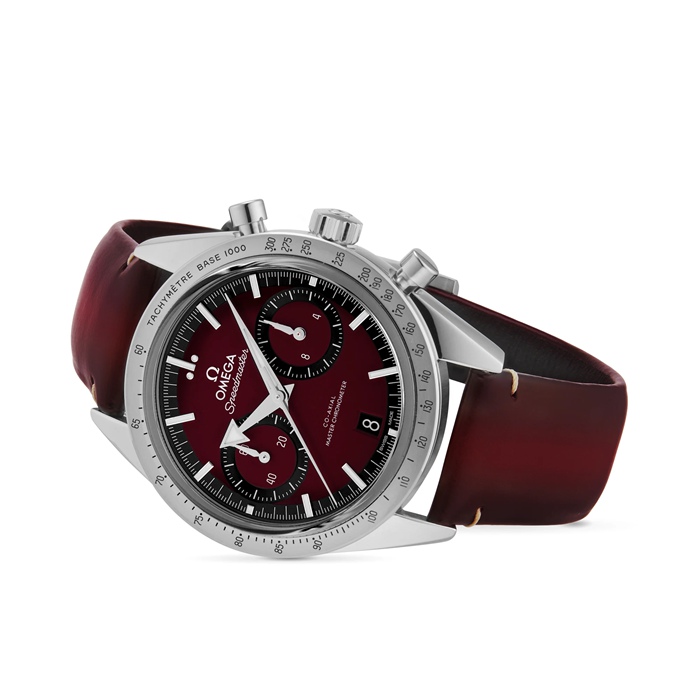 Omega Speedmaster 57 Co-Axial Master Chronometer Chronograph 40,5 mm herreur rød O33212415111001 - Billede 3