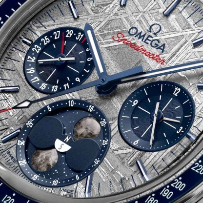 Omega Speedmaster Moonphase 43 mm herreur stålgrå O30430435206001 - Billede 4
