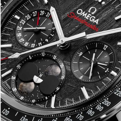 Omega Speedmaster Moonphase 43mm herreur stål sort O30430435201001 - Billede 4