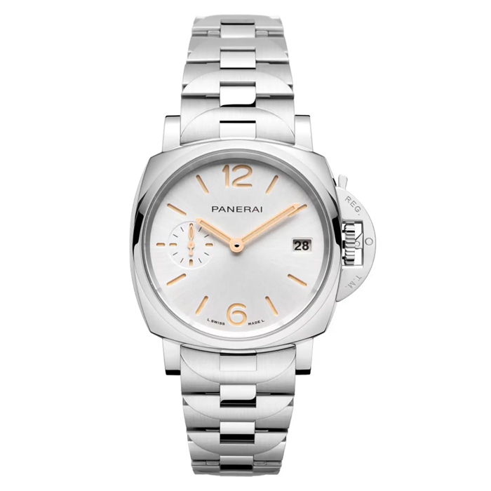 Panerai Luminor Due 38mm dameur hvid PAM01508