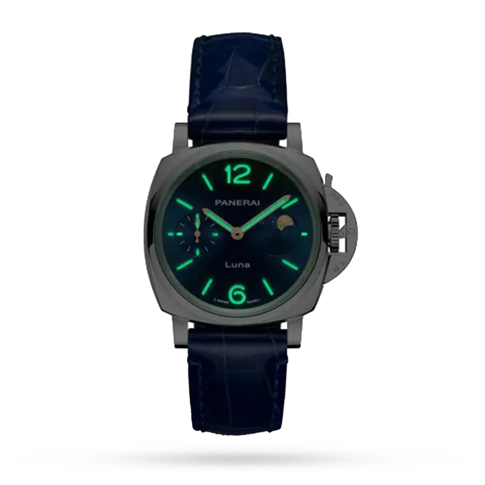 Panerai Luminor Due Luna Moonphase 38mm Dameur Blå PAM01179 - Billede 2