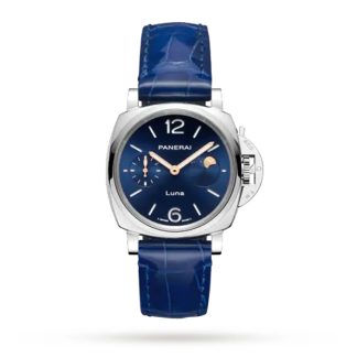 Panerai Luminor Due Luna Moonphase 38mm Dameur Blå PAM01179