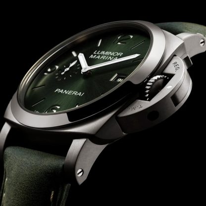 Panerai Luminor Marina Titanio 44mm Herreur Grøn PAM03325 - Billede 4