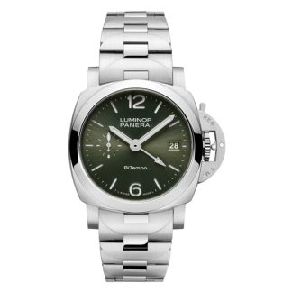 Panerai Luminor Quaranta BiTempo 40mm herreur Grøn PAM01640