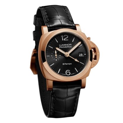 Panerai Luminor Quaranta BiTempo Goldtech 40mm herreur sort PAM01641 - Billede 2
