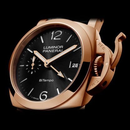 Panerai Luminor Quaranta BiTempo Goldtech 40mm herreur sort PAM01641 - Billede 3