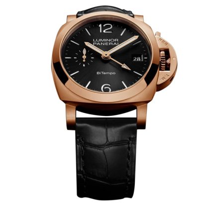 Panerai Luminor Quaranta BiTempo Goldtech 40mm herreur sort PAM01641 - Billede 4