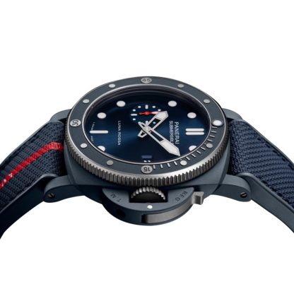 Panerai Submersible QuarantaQuattro Luna Rossa Ti-Ceramitech 44mm herreur blå PAM01466 - Billede 3