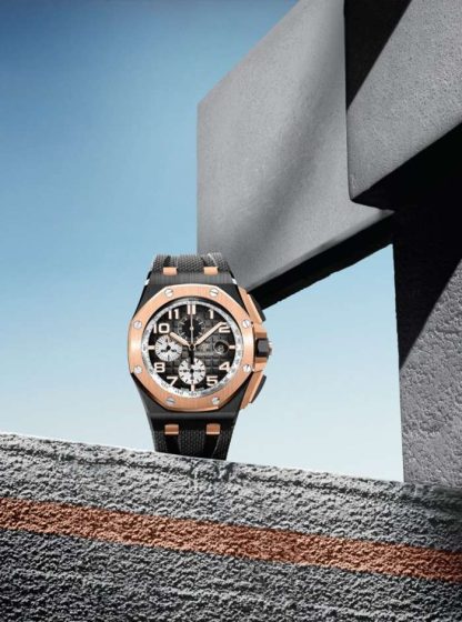 Replica Audemars Piguet Royal Oak Offshore Chronograph Automatic Gray 26405NR-OO-A002CA-01 - Billede 3