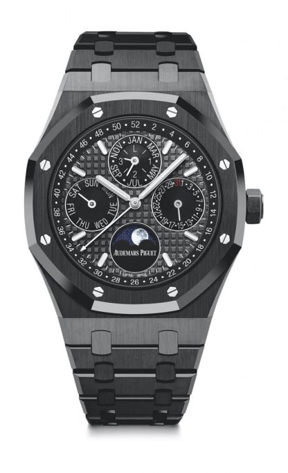 Replica Audemars Piguet Royal Oak Perpetual Calendar Grå 26579CE.OO.1225CE.01
