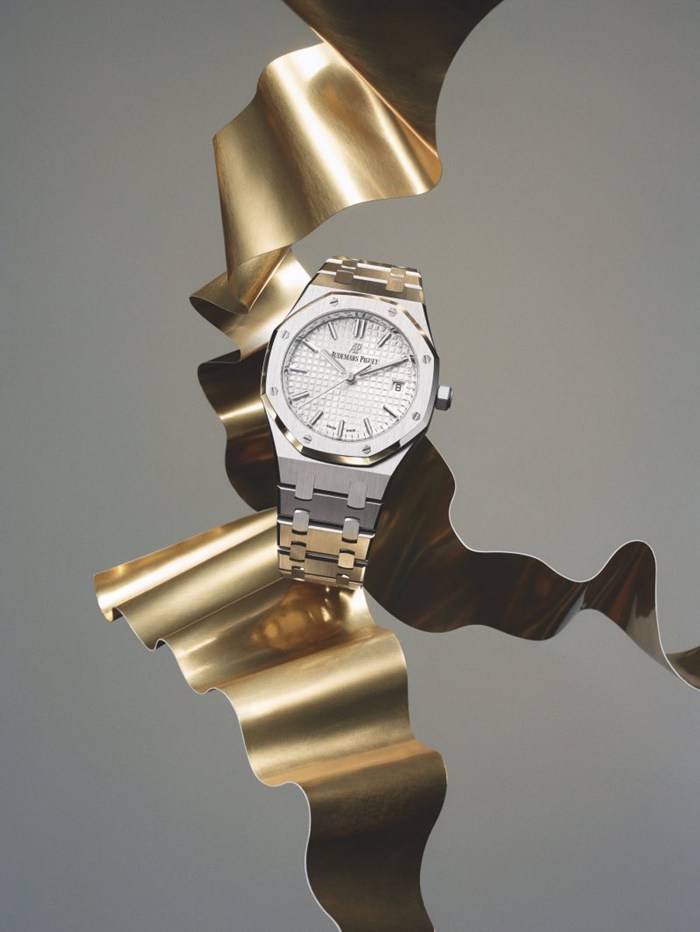 Replica Audemars Piguet Royal Oak Selfwinding Silver 77350ST.OO.1261ST.01 - Billede 6
