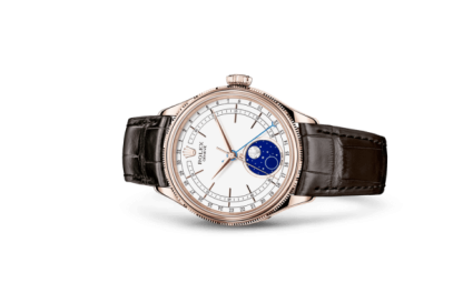 Replica Rolex Cellini Moonphase 39 mm 18 kt Everose guld poleret finish 50535 - Billede 2