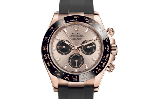 Replica Rolex Cosmograph Daytona Oyster 40 mm Everose guld 116515LN