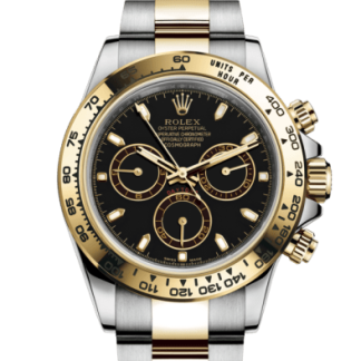 Replica Rolex Cosmograph Daytona Oyster 40 mm Østersstål og gult guld 116503