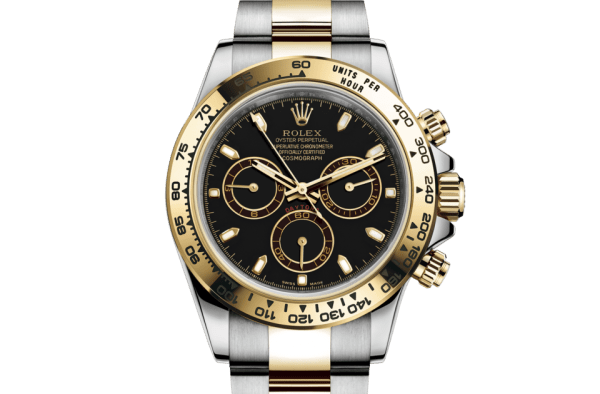 Replica Rolex Cosmograph Daytona Oyster 40 mm Østersstål og gult guld 116503