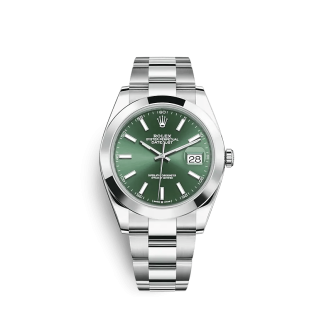 Replica Rolex Datejust 126300 41mm Mintgrøn Oyster