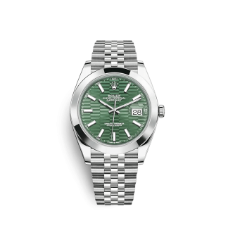 Replica Rolex Datejust 126300 41mm riflet motiv Jubilee