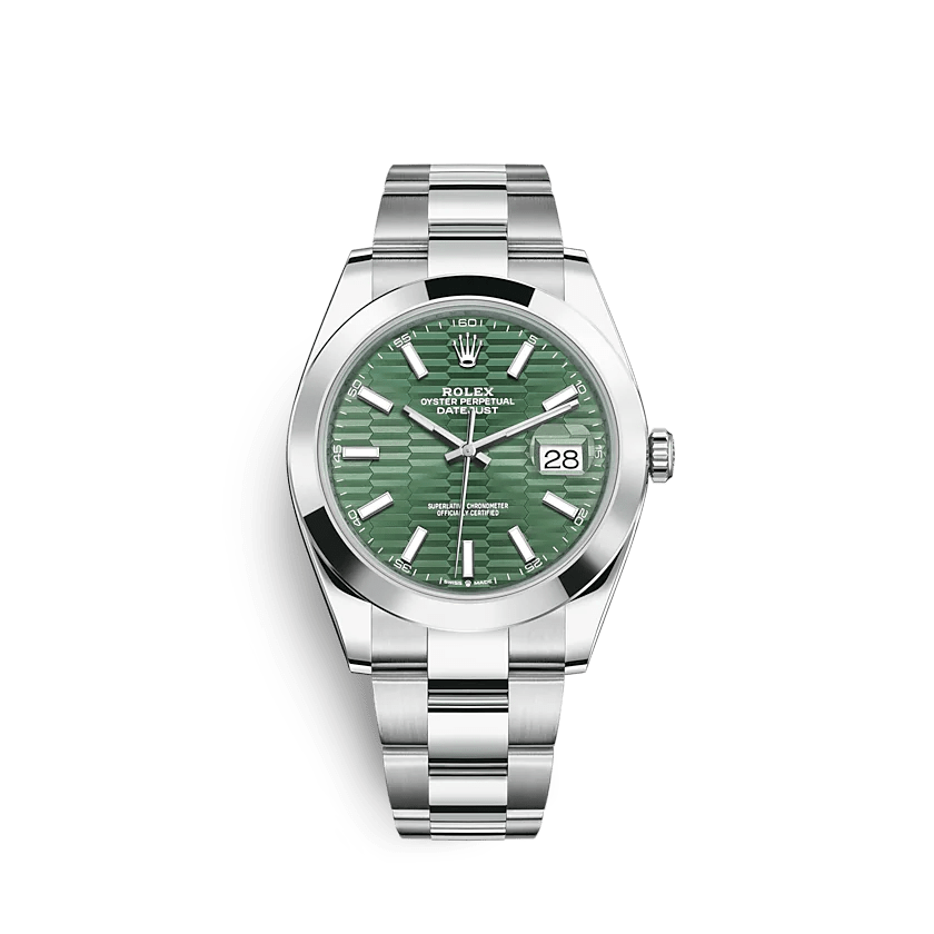 Replica Rolex Datejust 126300 41mm riflet motiv Oyster