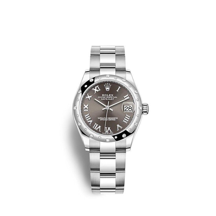 Replica Rolex Datejust 31mm 278344RBR Mørkegrå