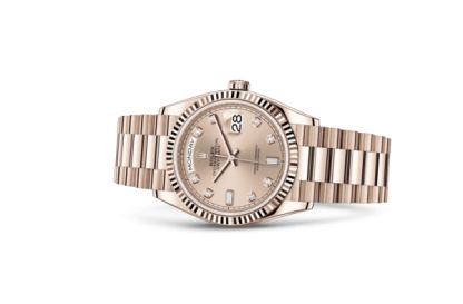 Replica Rolex Day-Date 36 Oyster 36 mm Everose guld 128235 - Billede 2