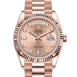 Replica Rolex Day-Date 36 Oyster 36 mm Everose guld 128235