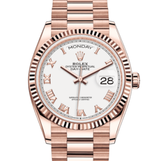 Replica Rolex Day-Date 36 Oyster 36 mm Everose guld 128235
