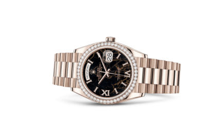Replica Rolex Day-Date 36 Oyster 36 mm Everose guld og diamanter 128345RBR - Billede 2