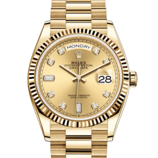 Replica Rolex Day-Date 36 Oyster 36 mm gult guld 128238