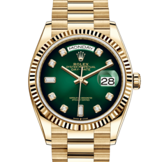 Replica Rolex Day-Date 36 Oyster 36 mm gult guld 128238