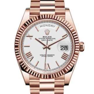 Replica Rolex Day-Date 40 Oyster 40 mm Everose guld 228235
